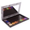 Allwon Paleta magnética de mármol vacío paleta de maquillaje con espejo para sombra de ojos lápiz labial Blush polvo (blanco) - Imagen 2