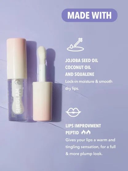 SHEGLAM Hot Goss Plumping Lip Gloss-That's Juicy - Imagen 5