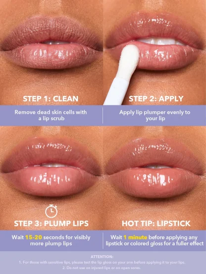 SHEGLAM Hot Goss Plumping Lip Gloss-That's Juicy - Imagen 4