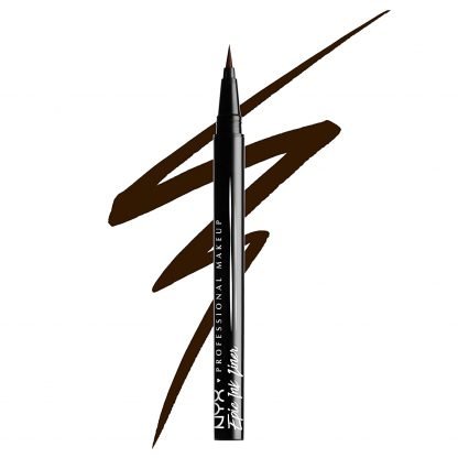 NYX Professional Makeup Epic Ink Vegan Waterproof Liquid Eyeliner, Brown - Imagen 7