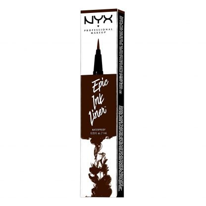NYX Professional Makeup Epic Ink Vegan Waterproof Liquid Eyeliner, Brown