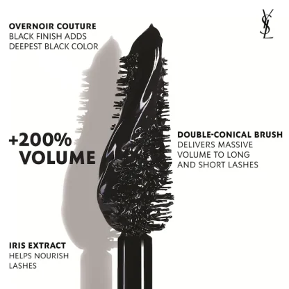 Yves Saint Laurent Lash Clash Extreme Volume Mascara NEGRA - Imagen 2