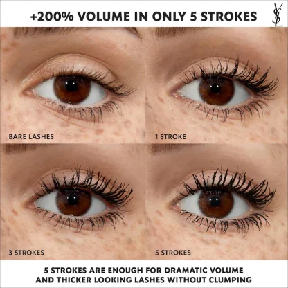 Yves Saint Laurent Lash Clash Extreme Volume Mascara NEGRA - Imagen 3
