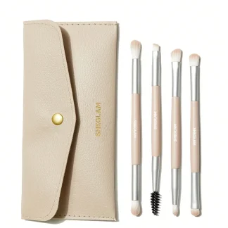 SHEGLAM GLAM 101 EYE ESSENTIALS BRUSH SET WITH BAG