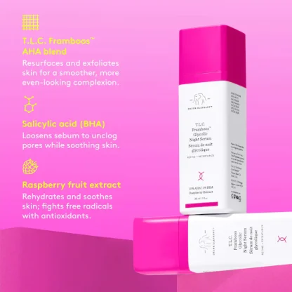 Drunk Elephant T.L.C. Framboos™ Glycolic Resurfacing Night Serum - Imagen 3