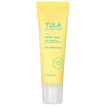 TULA Skincare Protect + Glow Daily Sunscreen Gel Broad Spectrum SPF 30 50ml