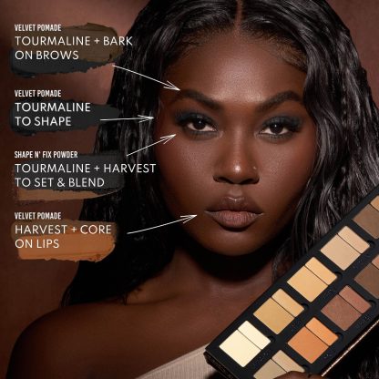 Danessa Myricks Beauty Groundwork: Defining Neutrals - Palette For Eyes, Brows, Face & Lips - Imagen 9