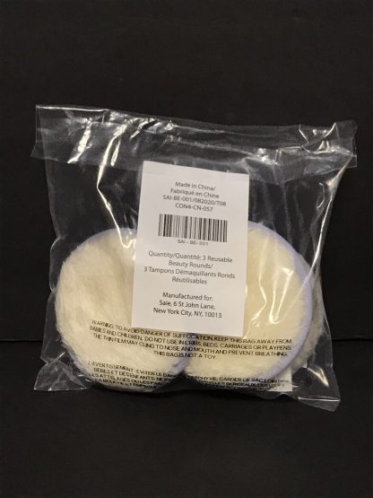 Saie Reusable Beauty Rounds (3pk) Makeup Removing Pads - Imagen 2