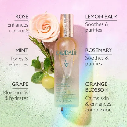 Caudalie Beauty Elixir Prep, Set, Glow Face Mist - Imagen 3