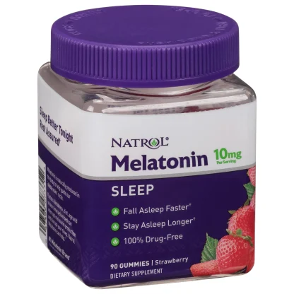 Natrol Melatonin 10mg, Sleep Support, Gummies Strawberry 90