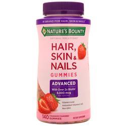 Nature's Bounty Optimal Solutions Advanced Hair, Skin, Nails Gummies 140