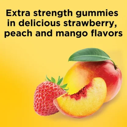 Nature Made Extra Strength Vitamin D3 5000 IU (125 mcg) per serving Gummies Strawberry, Peach, Mango80.0ea - Imagen 2