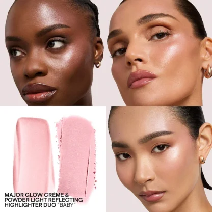 PATRICK TA Major Glow Crème & Powder Light Reflecting Translucent Highlighter Duo - Imagen 16