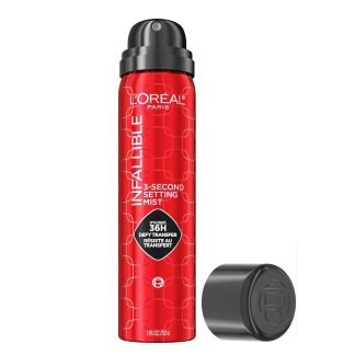 L'Oreal Paris Infallible 3-Second Setting Spray Mist, Microfine Mist for up to 36HR Wea