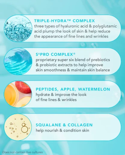 TULA Skincare -24-7 ultra hydration  Triple-Hydra Complex™ day & night serum - Imagen 3