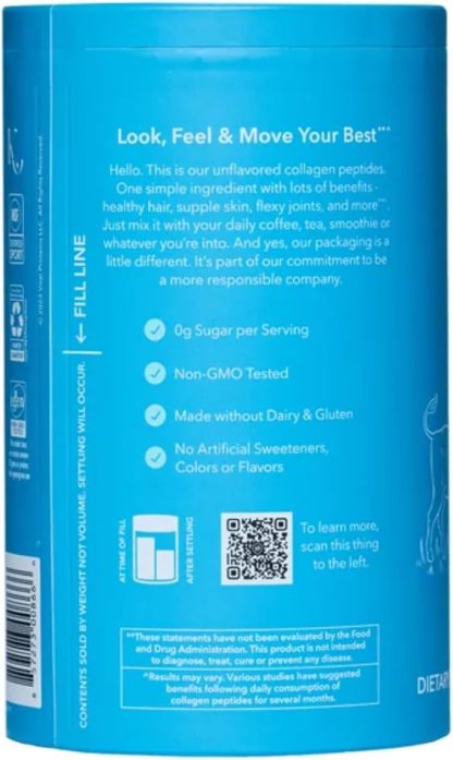 Vital Proteins Collagen Peptides Powder, Unflavored 1.5lb - Imagen 2