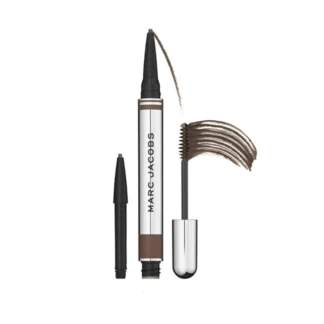 Marc Jacobs Beauty Brow Wow Duo Brow Powder Pencil and Tinted Gel + 1 Pencil Refill Dark Brown