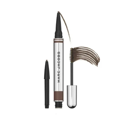 Marc Jacobs Beauty Brow Wow Duo Brow Powder Pencil and Tinted Gel + 1 Pencil Refill Dark Brown