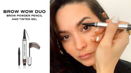 Marc Jacobs Beauty Brow Wow Duo Brow Powder Pencil and Tinted Gel + 1 Pencil Refill Dark Brown - Imagen 3