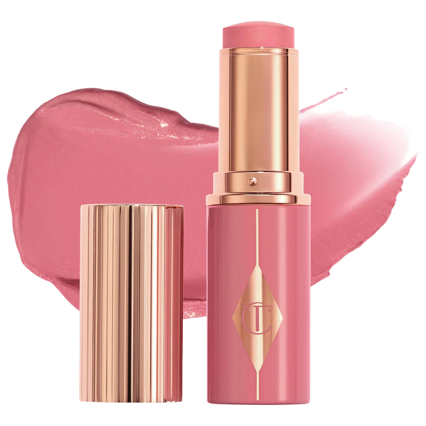 Charlotte Tilbury Unreal Lip + Cheek Glow Blush Stick with Hyaluronic Acid - Imagen 16