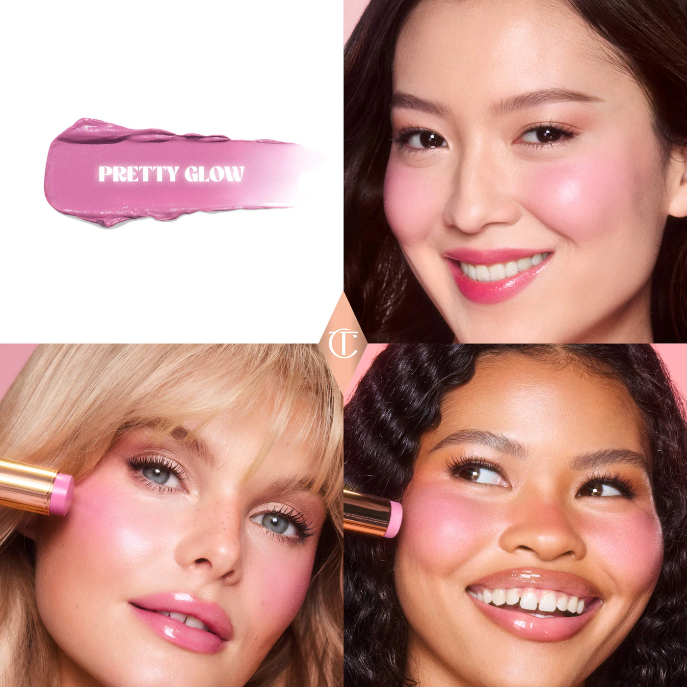 Charlotte Tilbury Unreal Lip + Cheek Glow Blush Stick with Hyaluronic Acid - Imagen 7