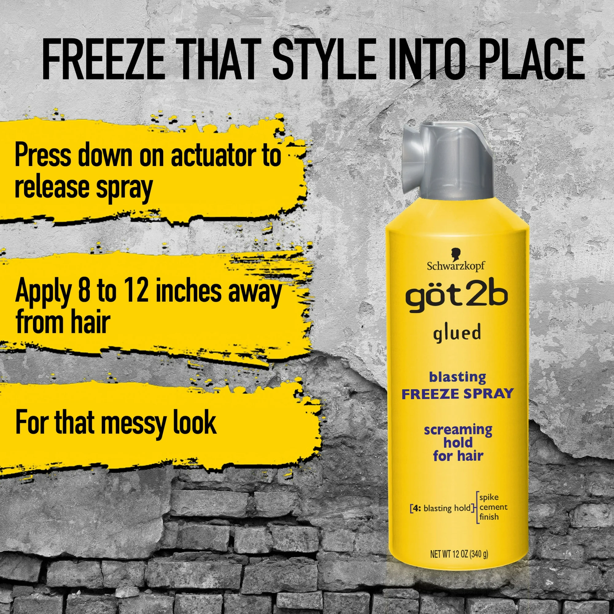 Got2b Glued Blasting Freeze Spray, 12.0 oz -340 - Imagen 2