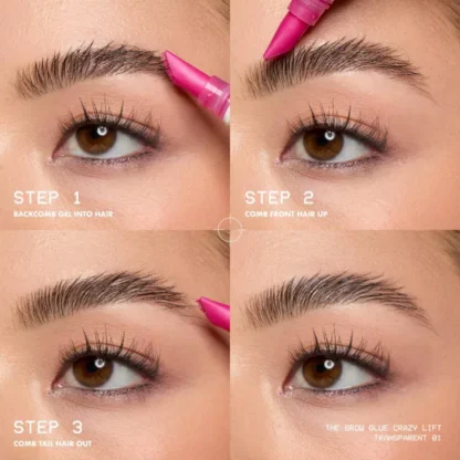 NYX Professional Makeup The Brow Glue Crazy Lift Eyebrow Gel - 0.23 fl oz - Imagen 4