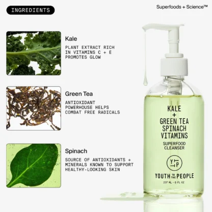 Youth To The People  Mini Superfood Gentle Antioxidant Refillable Cleanser 59ml - Imagen 3