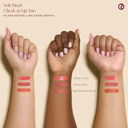 Rare Beauty by Selena Gomez  Soft Pinch Cheek & Lip Trio Makeup Gift Set - Imagen 3