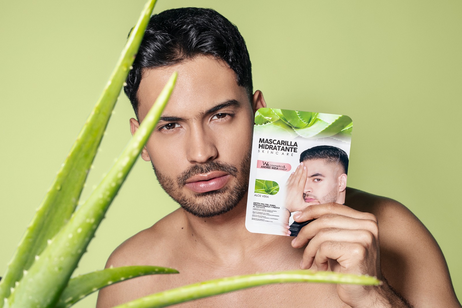 WE Mascarillas Hidratantes - We cosmetics ft Andres Mesa colab - Aloe vera - Imagen 2