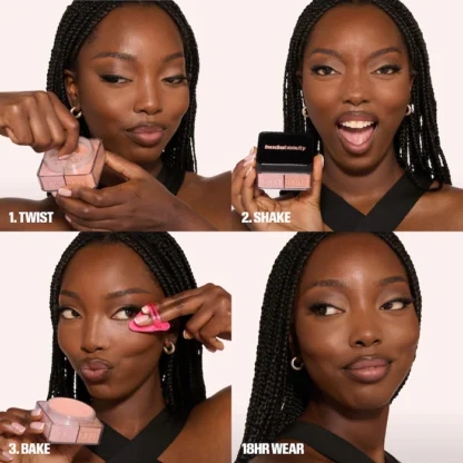 HUDA BEAUTY  Easy Bake Loose Powder Brightening + Correcting Duo - Imagen 3
