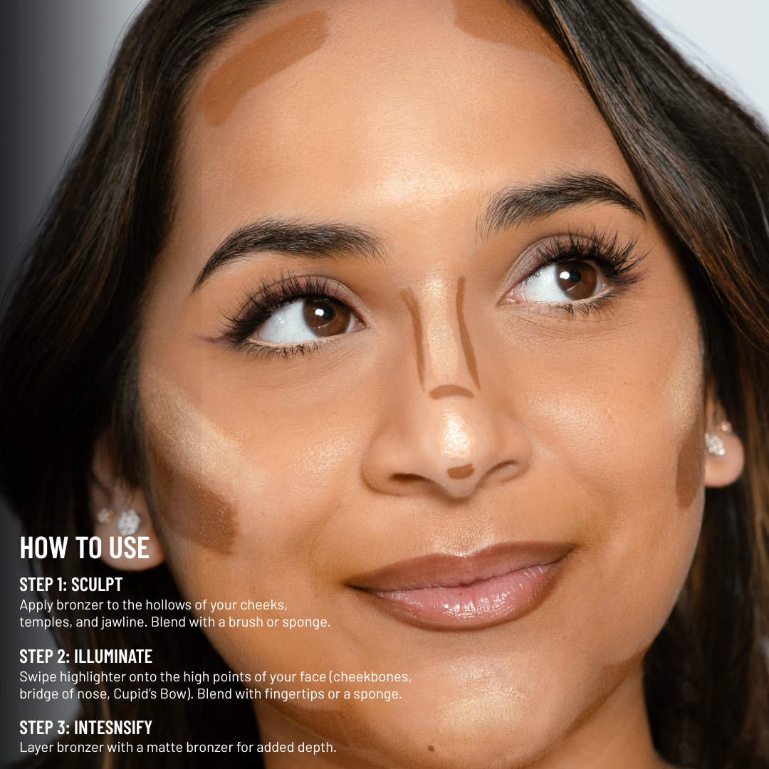 LYS Beauty Mini Glow Worthy Light Bronzer and Highlighter 2-Piece Set - Imagen 3