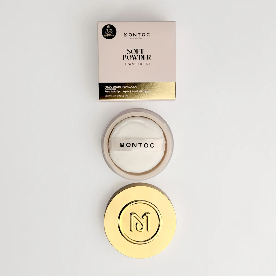 MONTOC Polvo Suelto traslucido soft-powder 30G con Borla Nueva Presentación - Imagen 2