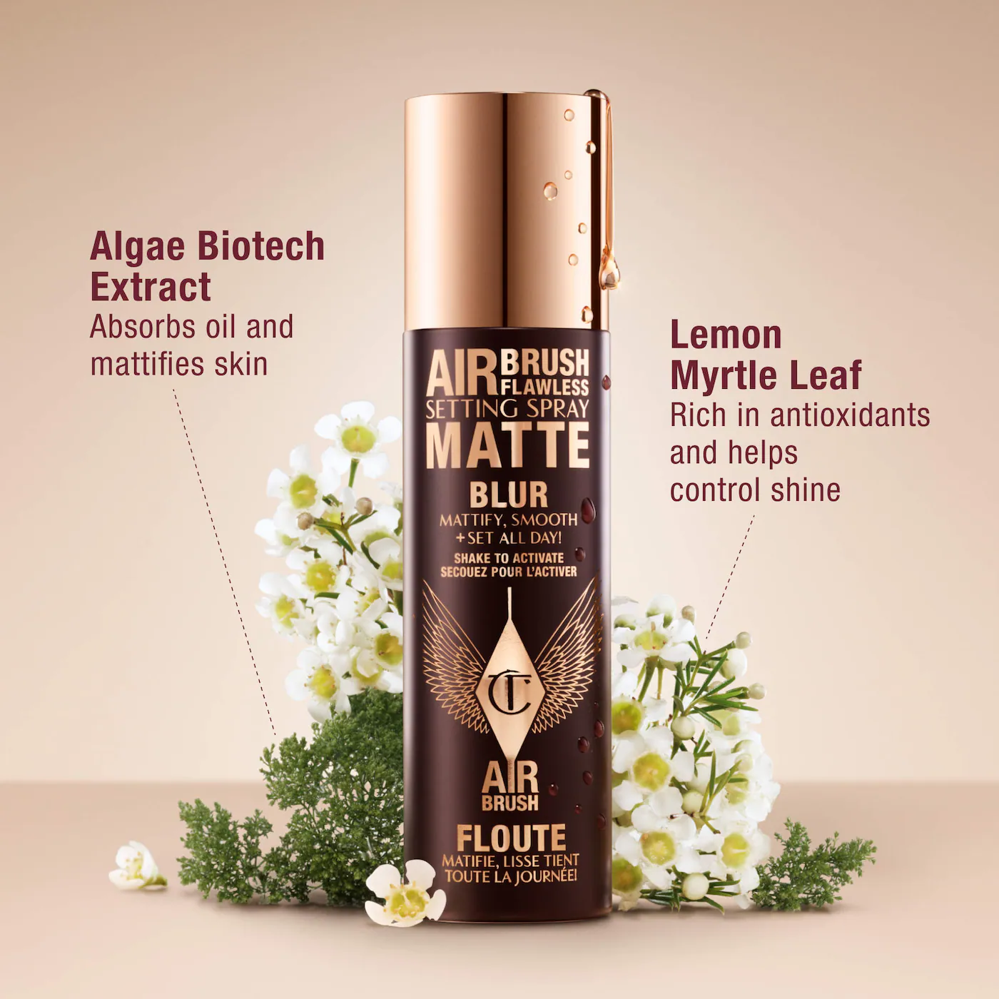 Charlotte Tilbury Airbrush Flawless Matte Blurring & Waterproof Setting Spray - Imagen 6