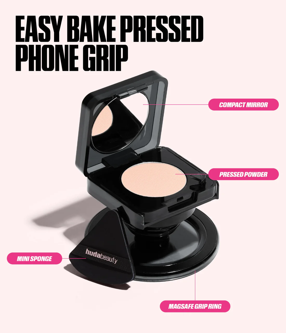 HUDA BEAUTY EASY BAKE PRESSED POWDER PHONE GRIP - Imagen 5
